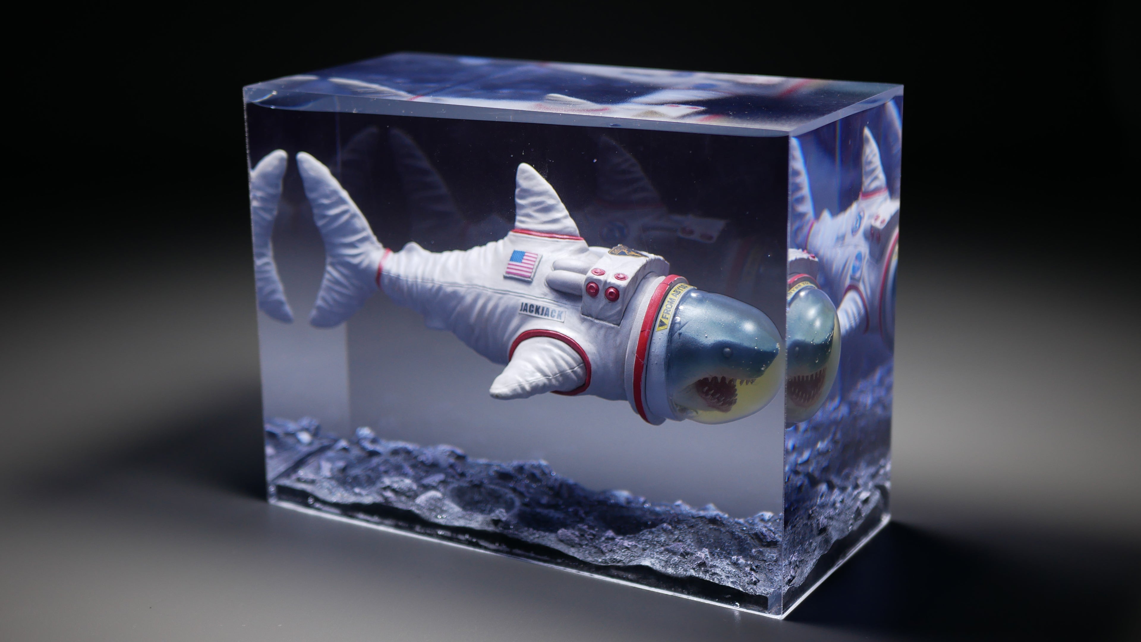 Space shark on the moon – JackJack Creator Shop